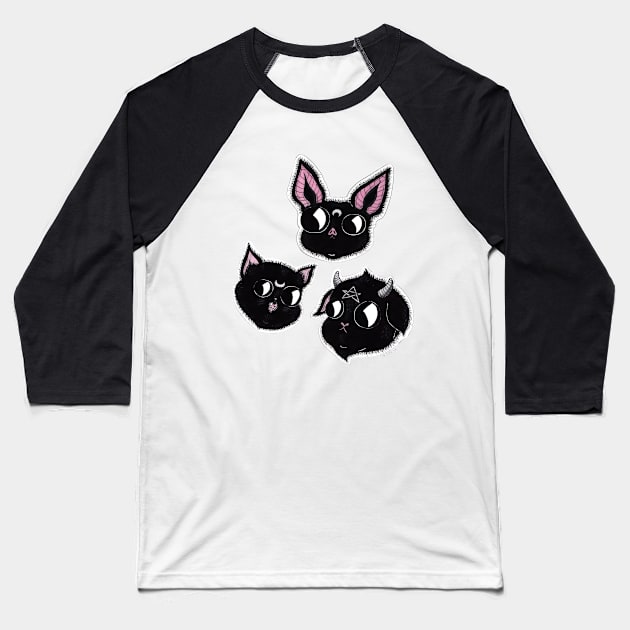 Unholy Pets Baseball T-Shirt by SaraWired